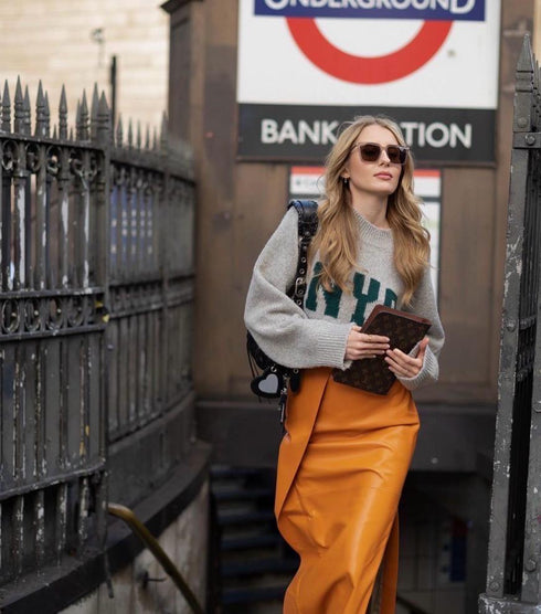 Letter Printed Crew Neck Pullover